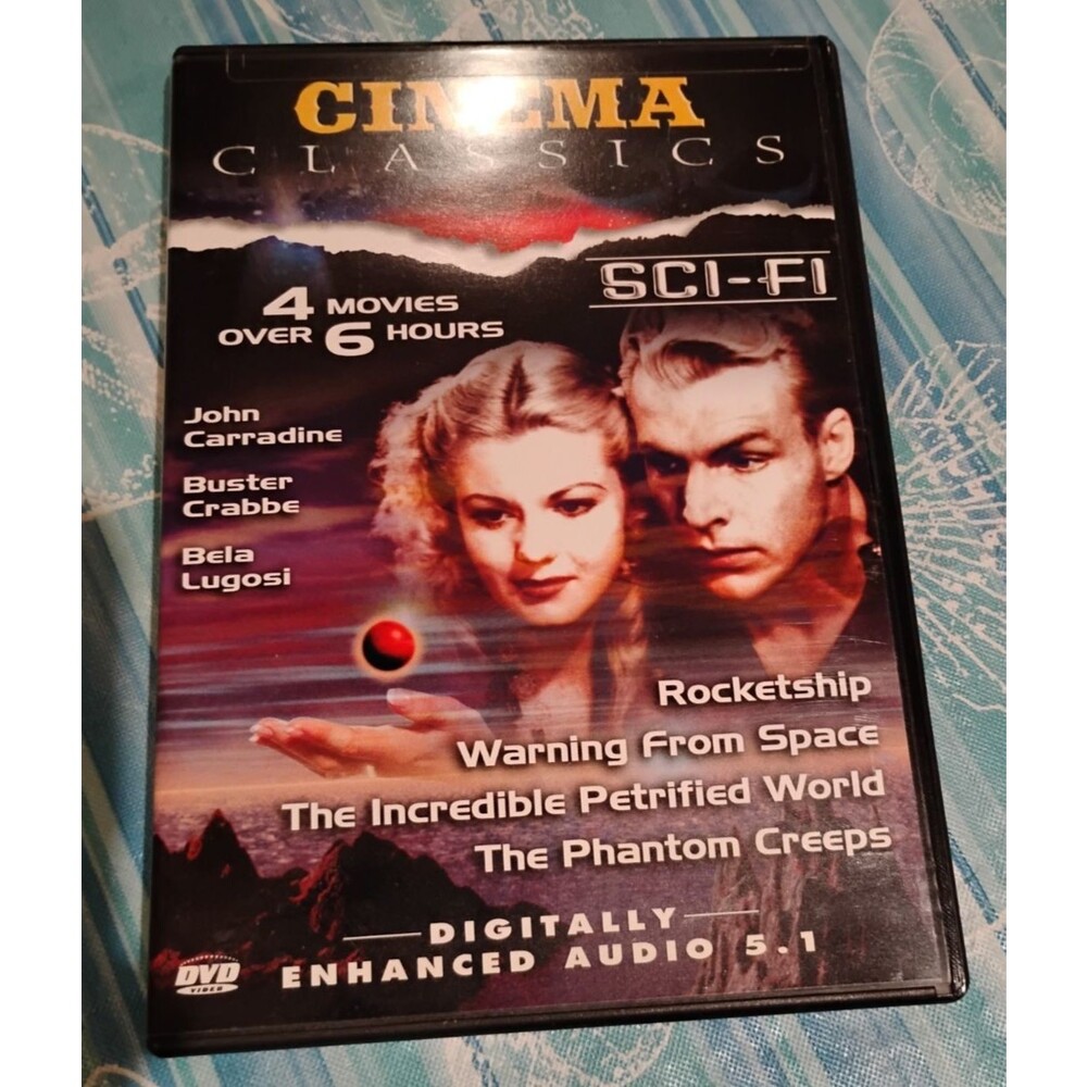 Cinema Classics Sci-Fi, 4 Movies, DVD Buck Rogers and more